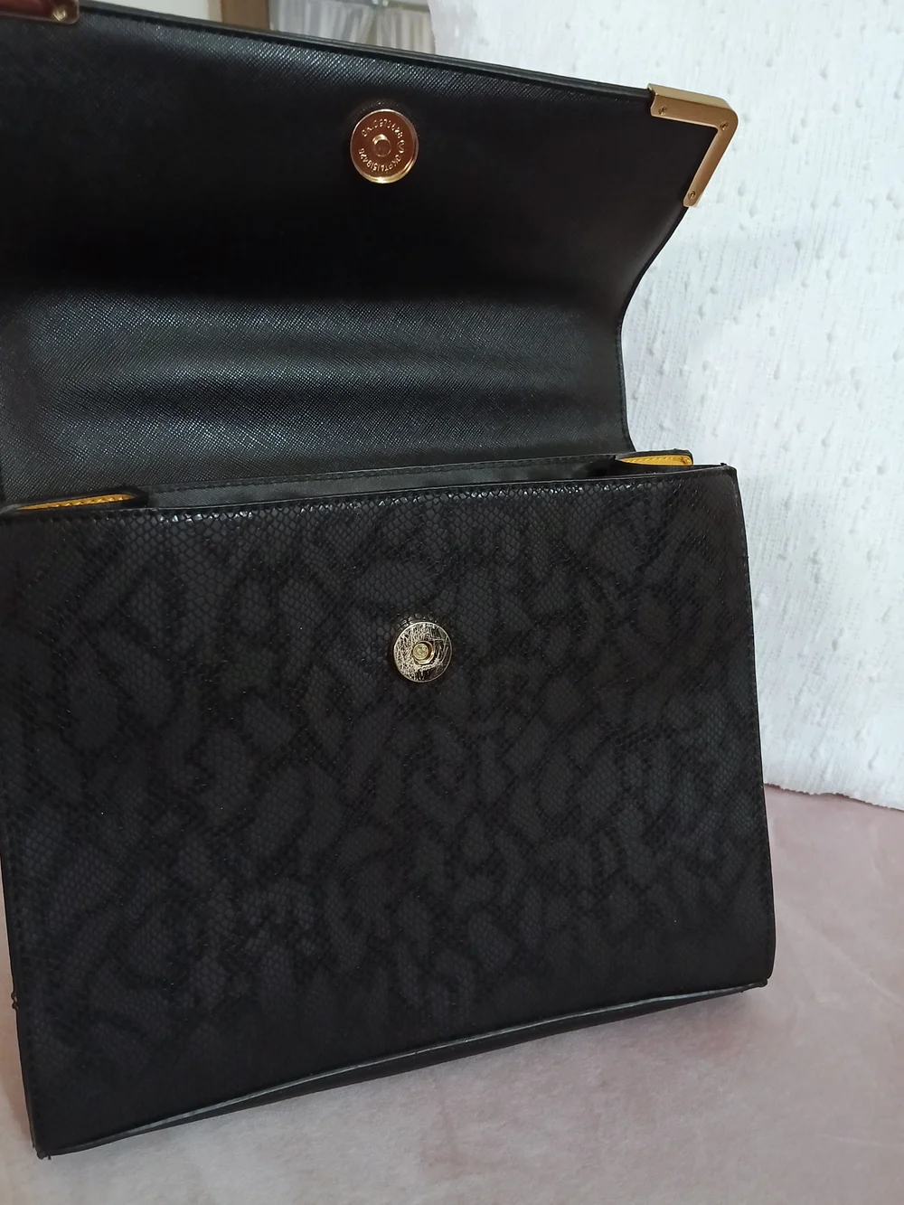 Dune London Black Structured Top-Handle‎ Bag